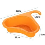 Kitchen Sink Drain Strainer Basket Leftover Garbage Filter Swan Shape Hanging Vegetable Washing Drainer Triangular Storage Rack 6