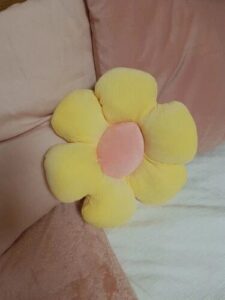 ComfyPetals - Kawaii Sunflower Plush Cushion photo review