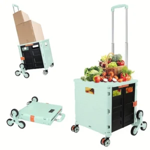 TerraHaul Foldable Stair-Climbing Utility Cart – Heavy-Duty, All-Terrain, 176LB Capacity